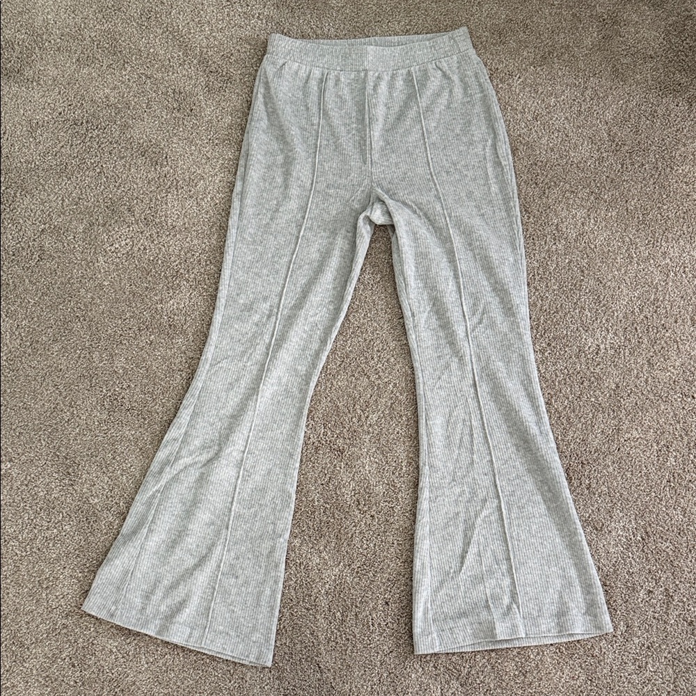 NWOT Aerie Light Gray Flared Pants